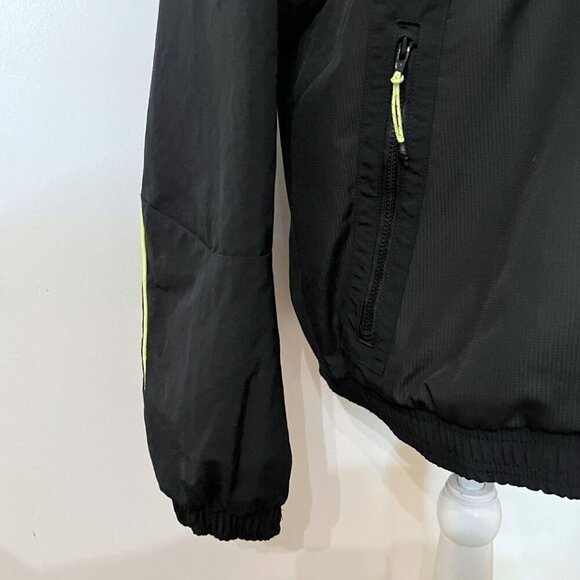 ADIDAS ORIGINALS MEN'S ADIPLORE BLACK PINK NEON ZIP UP NYLON TRACK TOP JACKET - Picture 8 of 15